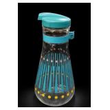 EZ Por MCM Glass Juice Carafe With Turquoise Lid