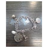Sterling Silver Travel Charm Bracelet Mississippi