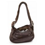 M.C. Brown Leather Hobo Bag