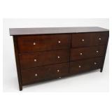 Dark Wood 9-Drawer Dresser