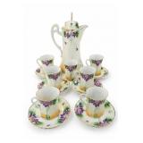 Te-Oh Nippon Hand-Painted Chocolate Pot Set