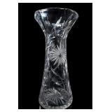 American Brilliant Cut Glass Vase, 13-Inch