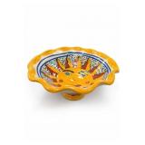 Mexican Hand-Painted Ceramic Sun Bowl, 12 Inches