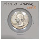1964-D Washington Quarter, Silver