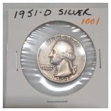 1951-D Washington Quarter, Silver
