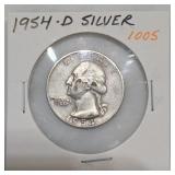 1954-D Washington Quarter, Silver