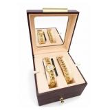 Adolfo Quartz Watch & Matching Bracelet Set