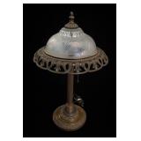 Vintage Art Deco Style Frosted Glass Table Lamp