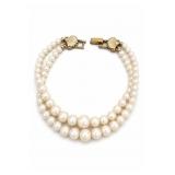 Richelieu Double-Strand Faux Pearl Bracelet