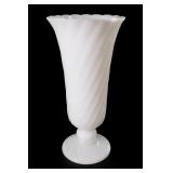 E.O. Brody Co. Milk Glass Swirl Vase