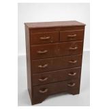 Wooden Six-Drawer Chest Of Drawers
