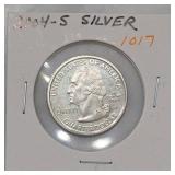 2004-S Michigan State Quarter Silver