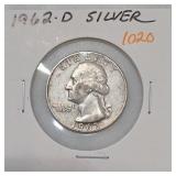 1962-D Washington Quarter, Silver