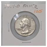 1964-D Washington Quarter, Silver