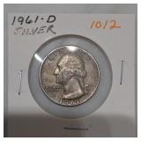 1961-D Washington Quarter