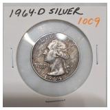 1964-D Washington Quarter, Silver