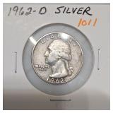 1962-D Washington Quarter, Silver