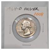 1964-D Washington Quarter, Silver