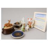 Framed Seascape Painting & Decorative Assortment