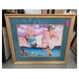 Framed Angel Artwork With Handwritten Mark
