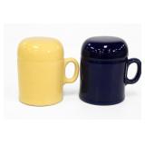 Fiestaware Yellow & Cobalt Blue Mug Pair