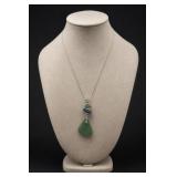 Sterling Silver Sea Glass Pendant Necklace