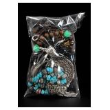 Mixed Jewelry Bag With Beaded Pieces