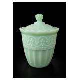 Pioneer Woman Jade Glass Cookie Jar