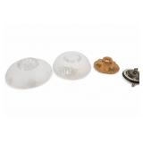 Vintage Ceiling Light Shades & Fixture Lot