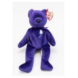 Ty Princess Beanie Baby Purple Bear