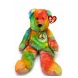 Ty Peace Tie-Dye Bear Beanie Baby