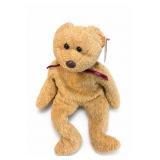 Ty Curly Plush Bear, Born 1996