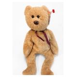 Ty Curly Beanie Baby Bear, 1996