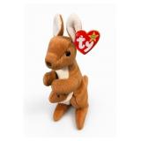 Ty Beanie Baby Pouch Kangaroo Plush, 1996