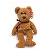 Ty Curly Beanie Baby Bear, DOB 1996