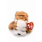 Ty Wrinkles Beanie Baby Plush Dog 1996