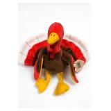 Ty Gobbles Beanie Baby Turkey Plush, 1996