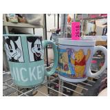 Disney Mickey Mouse & Winnie the Pooh Mug Set