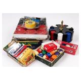 Billiard Balls, Hockey Puck & Games Lot