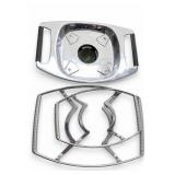 Corning Ware Chrome Casserole Holders, Pair