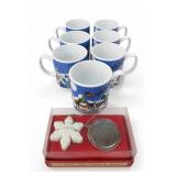 Snowflake Mugs With Boxed Spice Ball