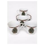 Ribbons & Tree Porcelain China Cup & Saucer Set