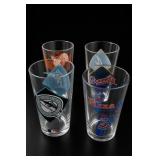 MLB Team Pint Glass Set, 4 Pieces