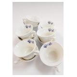 Pfaltzgraff Blue Floral Cup & Saucer Set