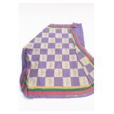 Purple Floral Patchwork Quilt