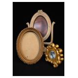 Vintage Ornate Oval Picture Frame Set