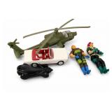 Toy Vehicles & Articulated Action Figures Lot