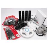 Nintendo Wii Console, Remotes & Accessories Lot