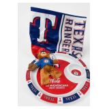 Texas Rangers Memorabilia & Coca-Cola Plate Lot