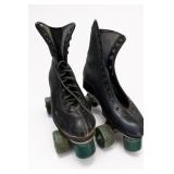 Roller Derby Black Leather Quad Roller Skates